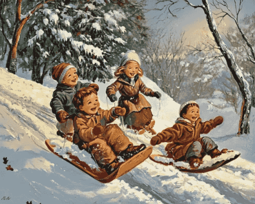 Kids Winter Fun Diamond Painting