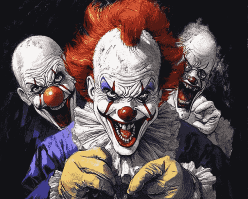 Killer Clowns Animation Diamond Painting