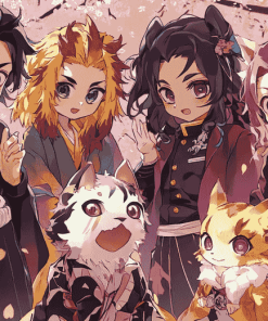 Kimetsu No Yaiba Chibi Anime Diamond Painting