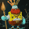 King Neptune Cartoon Diamond Painting