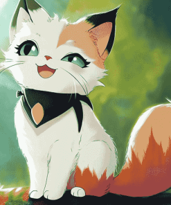 Kirara Kitty Animation Diamond Painting