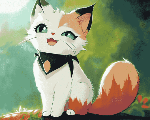 Kirara Kitty Animation Diamond Painting