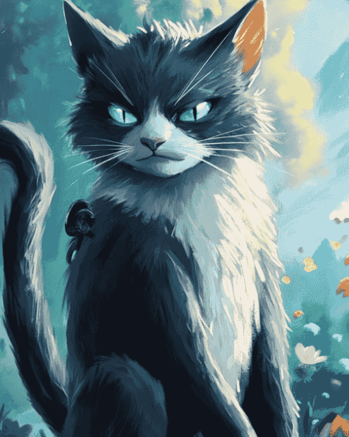 Kitty Softpaws Animation Diamond Painting