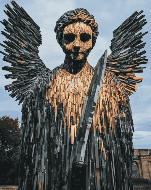 Knife Angel British Icon Diamond Painting