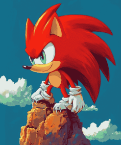 Knuckles The Echidna Animation Diamond Painting