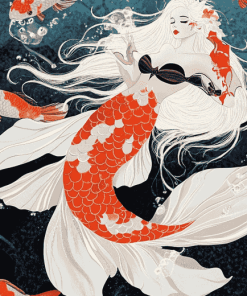 Koi Fantasy Mermaid Diamond Painting