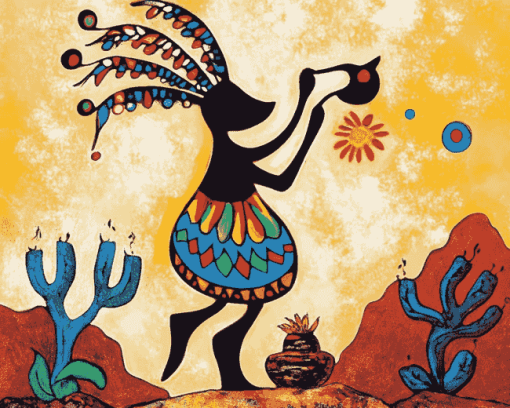 Kokopelli Musician Art Diamond Painting