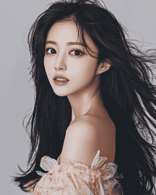 Korean Actress Lu Celebrity Diamond Painting