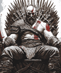 Kratos Game of Thrones Diamond Painting