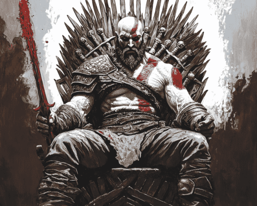 Kratos Game of Thrones Diamond Painting