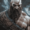 Kratos Mythology Diamond Painting