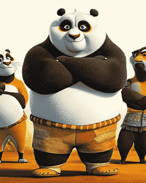 Kung Fu Panda Characters Diamond Painting