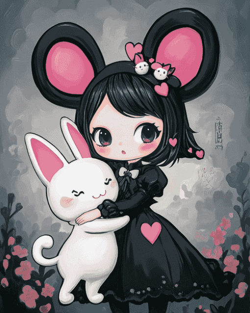 Kuromi and My Melody Anime Diamond Painting