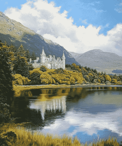 Kylemore Lake Scenery Diamond Painting