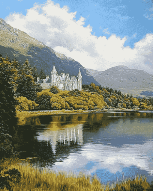 Kylemore Lake Scenery Diamond Painting