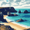 Kynance Cove Seascape Diamond Painting
