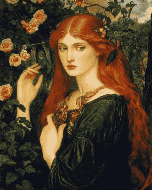 La Ghirlandata Rossetti Vintage Diamond Painting