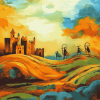 La Mancha Colorful Landscapes Diamond Painting