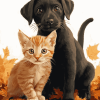 Lab and Cat Duo Diamond Painting