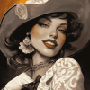 Lady Dimitrescu Vintage Diamond Painting