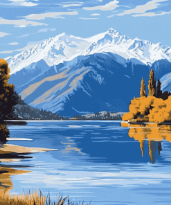 Lake Wanaka National Park Diamond Painting