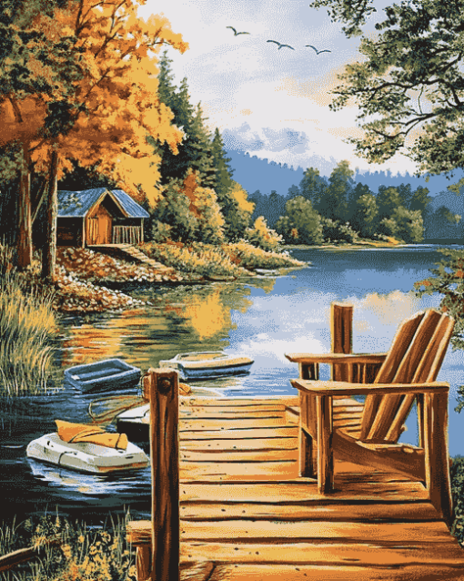 Lakeside Serenity Diamond Painting