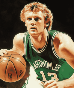 Larry Bird Basketball Icon Diamond Painting