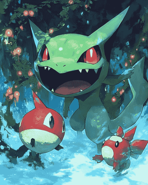 Larvitar Chimecho Pokemon Diamond Painting