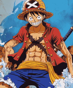 Law One Piece Anime Diamond Painting