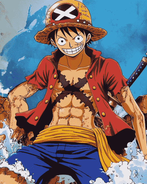 Law One Piece Anime Diamond Painting