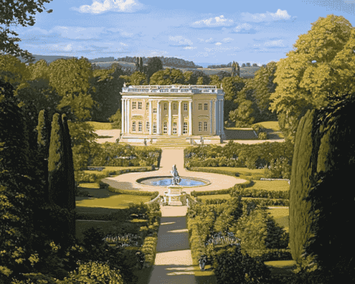 Le Petit Trianon Gardens Diamond Painting