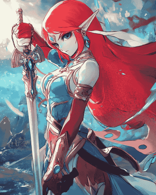 Legend of Zelda Mipha Fantasy Diamond Painting