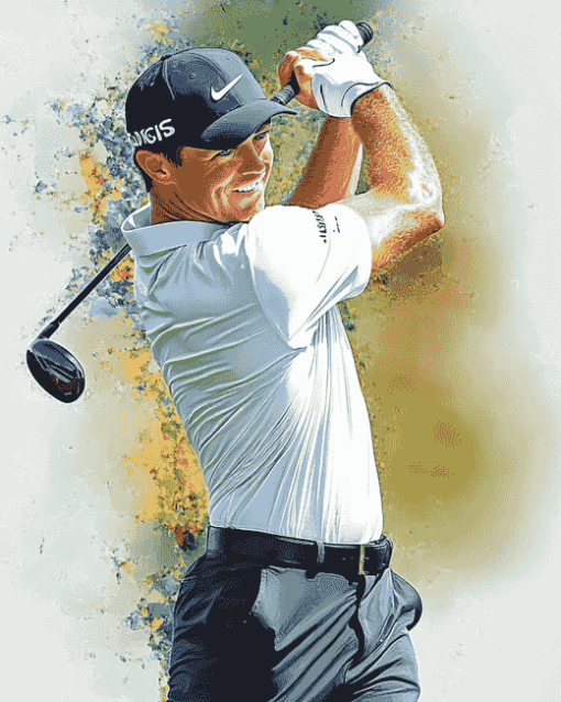 Legendary Rory McIlroy Golf Diamond Painting