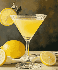 Lemon Cocktail Diamond Painting