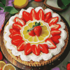 Lemon Strawberry Dessert Diamond Painting