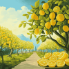 Lemon Tree Paradise Diamond Painting