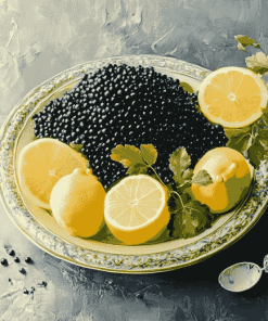 Lemon and Caviar Delight Diamond Painting