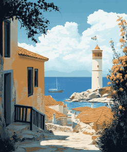 Lesvos Island Seascapes Diamond Painting