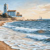 Levante Beach Seascape Diamond Painting