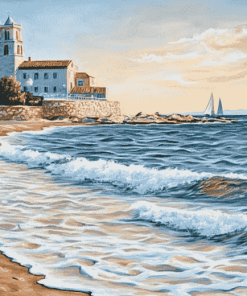 Levante Beach Seascape Diamond Painting