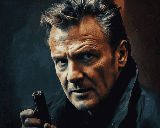 Liam Neeson Celebrity Icon Diamond Painting