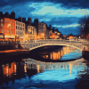 Liffey River Reflections Diamond Painting