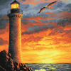 Lighthouse Fantasy Landscape Diamond Painting