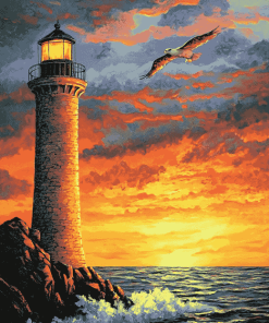 Lighthouse Fantasy Landscape Diamond Painting