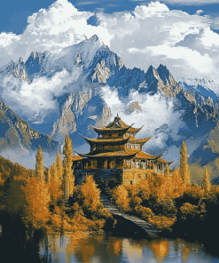 Lijiang Mountain Scenery Diamond Painting