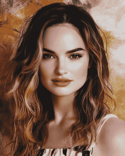 Lily James Celebrity Diamond Painting