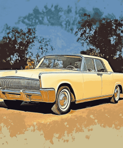 Lincoln Continental Classic Cars Diamond Painting