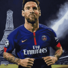 Lionel Messi Famous PSG Diamond Painting