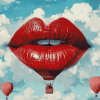 Lips Hot Air Balloons Diamond Painting