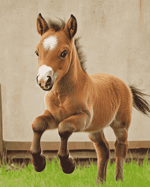 Little Foal Horse Diamond Painting